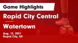 Rapid City Central  vs Watertown Game Highlights - Aug. 13, 2021
