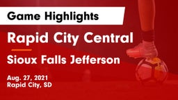 Rapid City Central  vs Sioux Falls Jefferson  Game Highlights - Aug. 27, 2021