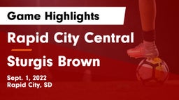 Rapid City Central  vs Sturgis Brown  Game Highlights - Sept. 1, 2022