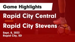 Rapid City Central  vs Rapid City Stevens  Game Highlights - Sept. 8, 2022