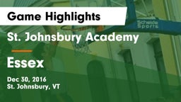 St. Johnsbury Academy  vs Essex  Game Highlights - Dec 30, 2016