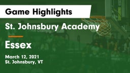 St. Johnsbury Academy  vs Essex  Game Highlights - March 12, 2021