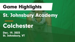 St. Johnsbury Academy  vs Colchester  Game Highlights - Dec. 19, 2023