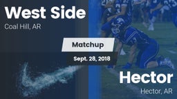 Matchup: West Side High Schoo vs. Hector  2018