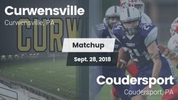 Matchup: Curwensville High Sc vs. Coudersport  2018