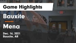 Bauxite  vs Mena  Game Highlights - Dec. 16, 2021