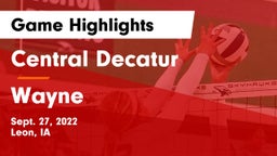 Central Decatur  vs Wayne  Game Highlights - Sept. 27, 2022