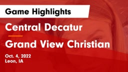 Central Decatur  vs Grand View Christian Game Highlights - Oct. 4, 2022