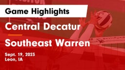 Central Decatur  vs Southeast Warren  Game Highlights - Sept. 19, 2023
