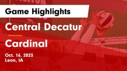Central Decatur  vs Cardinal Game Highlights - Oct. 16, 2023