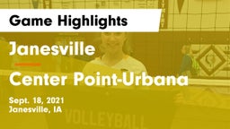 Janesville  vs Center Point-Urbana  Game Highlights - Sept. 18, 2021