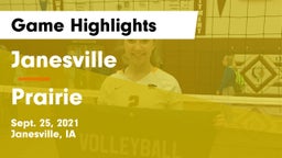 Janesville  vs Prairie  Game Highlights - Sept. 25, 2021