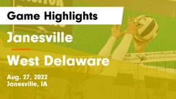 Janesville  vs West Delaware  Game Highlights - Aug. 27, 2022