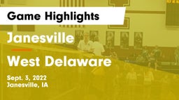Janesville  vs West Delaware  Game Highlights - Sept. 3, 2022
