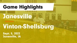 Janesville  vs Vinton-Shellsburg  Game Highlights - Sept. 5, 2022