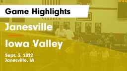 Janesville  vs Iowa Valley  Game Highlights - Sept. 3, 2022