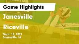 Janesville  vs Riceville Game Highlights - Sept. 15, 2022