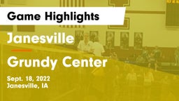 Janesville  vs Grundy Center  Game Highlights - Sept. 18, 2022