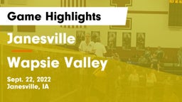 Janesville  vs Wapsie Valley  Game Highlights - Sept. 22, 2022