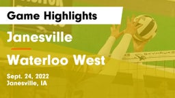 Janesville  vs Waterloo West  Game Highlights - Sept. 24, 2022