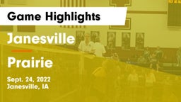 Janesville  vs Prairie  Game Highlights - Sept. 24, 2022
