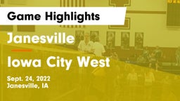 Janesville  vs Iowa City West Game Highlights - Sept. 24, 2022