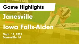 Janesville  vs Iowa Falls-Alden  Game Highlights - Sept. 17, 2022