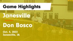 Janesville  vs Don Bosco  Game Highlights - Oct. 4, 2022