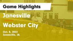 Janesville  vs Webster City  Game Highlights - Oct. 8, 2022