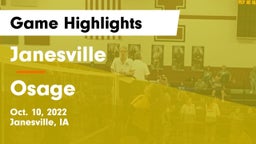 Janesville  vs Osage  Game Highlights - Oct. 10, 2022