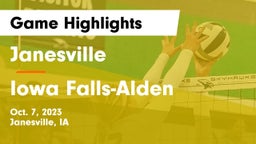 Janesville  vs Iowa Falls-Alden  Game Highlights - Oct. 7, 2023