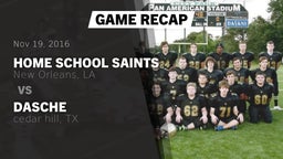 Recap: Home School Saints vs. Dasche 2016