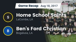 Recap: Home School Saints vs. Ben's Ford Christian  2017