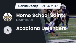 Recap: Home School Saints vs. Acadiana Defenders 2017