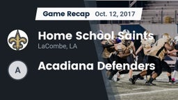 Recap: Home School Saints vs. Acadiana Defenders 2017