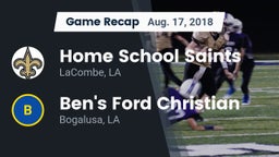 Recap: Home School Saints vs. Ben's Ford Christian  2018