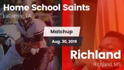 Matchup: Home School Saints vs. Richland  2019