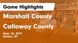 Marshall County  vs Calloway County  Game Highlights - Sept. 26, 2019