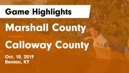 Marshall County  vs Calloway County  Game Highlights - Oct. 10, 2019