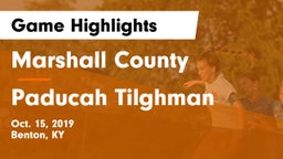 Marshall County  vs Paducah Tilghman  Game Highlights - Oct. 15, 2019