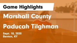 Marshall County  vs Paducah Tilghman  Game Highlights - Sept. 10, 2020