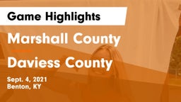 Marshall County  vs Daviess County  Game Highlights - Sept. 4, 2021