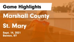 Marshall County  vs St. Mary Game Highlights - Sept. 14, 2021