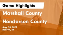 Marshall County  vs Henderson County  Game Highlights - Aug. 20, 2022