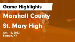 Marshall County  vs St. Mary High Game Highlights - Oct. 10, 2022