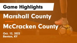 Marshall County  vs McCracken County  Game Highlights - Oct. 12, 2022
