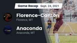 Recap: Florence-Carlton  vs. Anaconda  2021