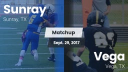 Matchup: Sunray  vs. Vega  2017