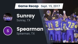 Recap: Sunray  vs. Spearman  2017