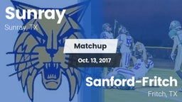 Matchup: Sunray  vs. Sanford-Fritch  2017